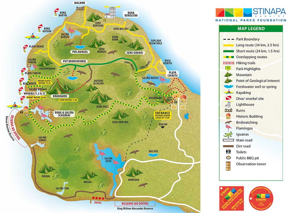 Map Slagbaai National Park