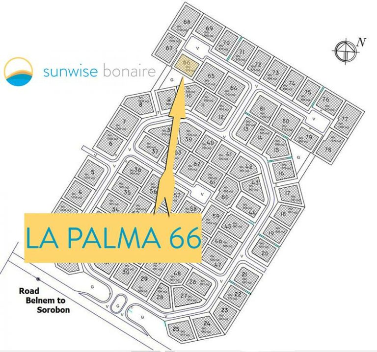 For Sale La Palma 66 building lot Sunwise Bonaire