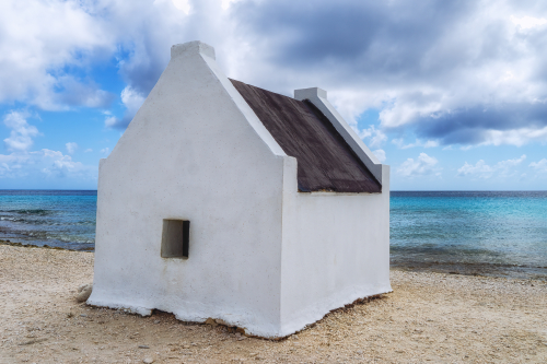 Former slave huts on Bonaire