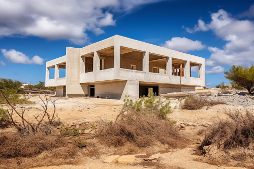Villa in aanbouw op Bonaire