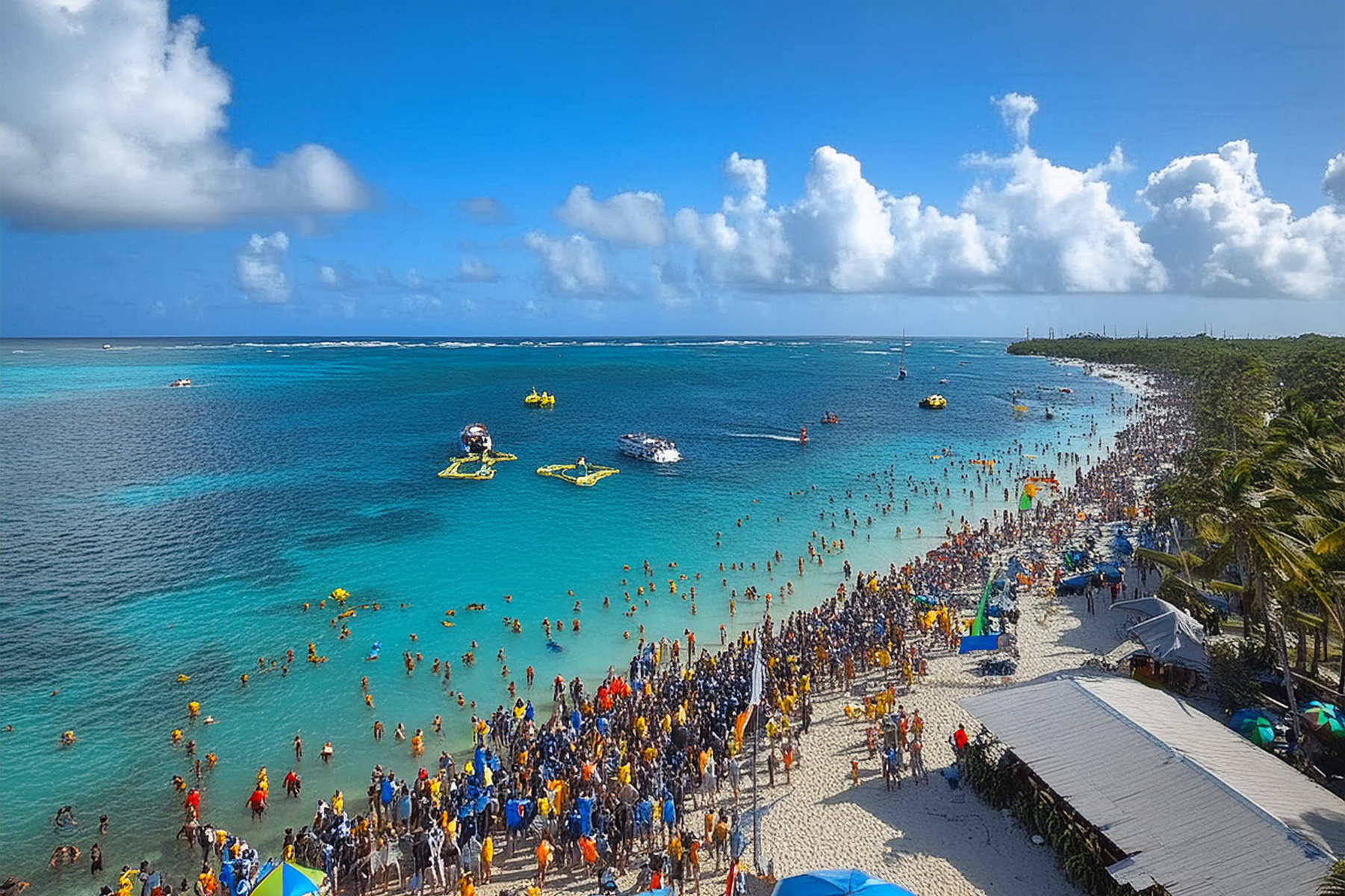 Example of swim to Klein Bonaire