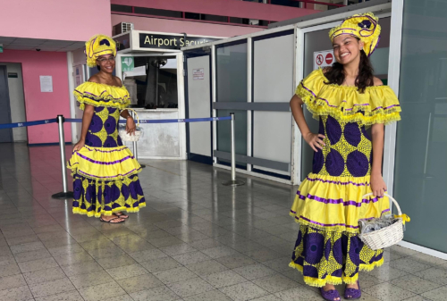 Bonaire ambassadors at Flamingo International Airport