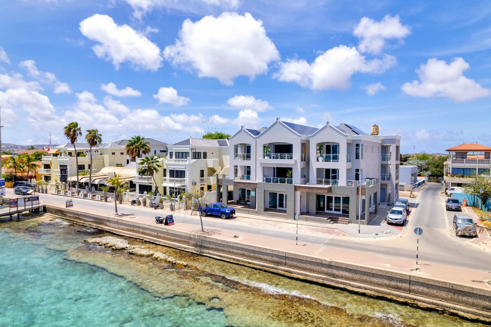 Tortuga Apartments aan de boulevard van Bonaire