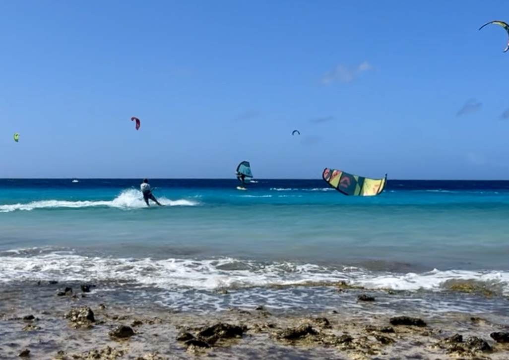 Kitesurfing on Bonaire